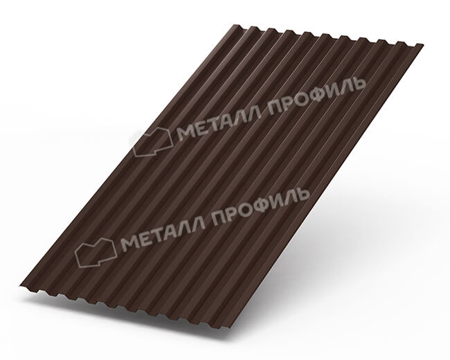 Профнастил С21 х 1000 - B (Steelmatt-20-8017-0.4±0.08мм) в Красногорске