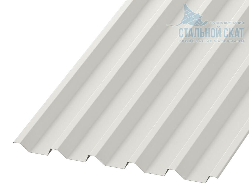 Фото: Профнастил С44 х 1000 - A NormanMP (ПЭ-01-9002-0.5) в Красногорске