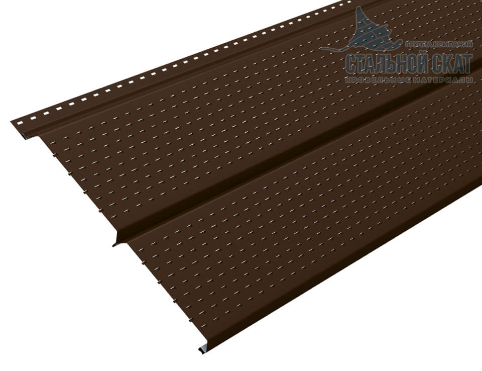 Софит перфор. Lбрус-XL-14х335 (VALORI-20-Brown-0.5) в Красногорске