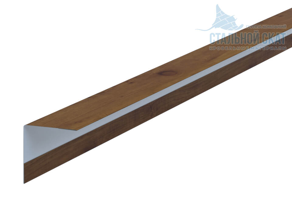 Фото: Планка угла наружного 30х30х3000 (ECOSTEEL_T-12-Дуб-0.45) в Красногорске